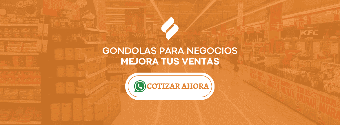 gondolas para minimarket, retail, negocios y tiendas